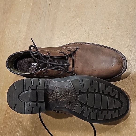 Like new mens Josef Seibel leather boots size 9 1/2 - Picture 2 of 5